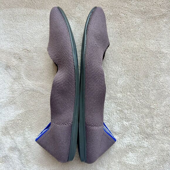Rothy's The Flat Mink Brown Stretch Fabric Round Toe Ballet Flat Shoes Women 8.5 - Picture 4 of 16
